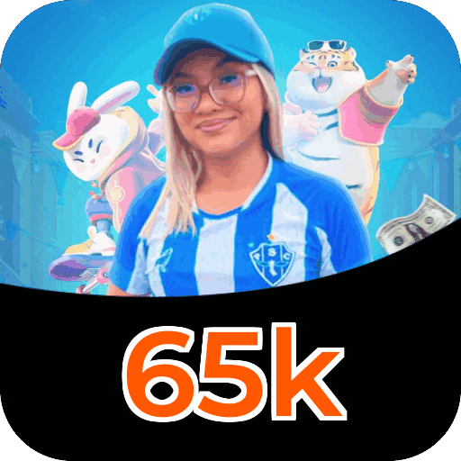 Plataforma 65k mostrando interface moderna, jogos certificados e recursos de segurança licenciados